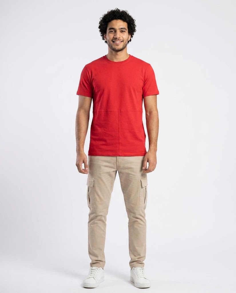 MEN PLAIN COTTON HALF SLEEVES T-SHIRT