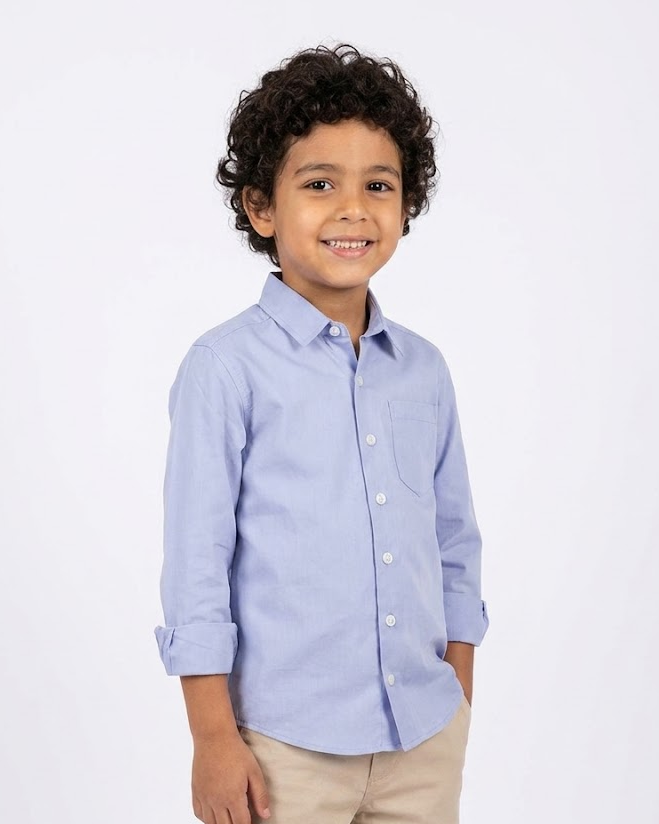Boys PLAIN LONG SLEEVES SHIRT
