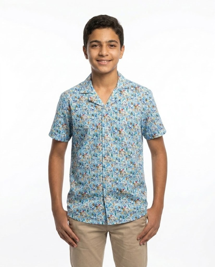 Boys Printed Half Sleeves Shirt