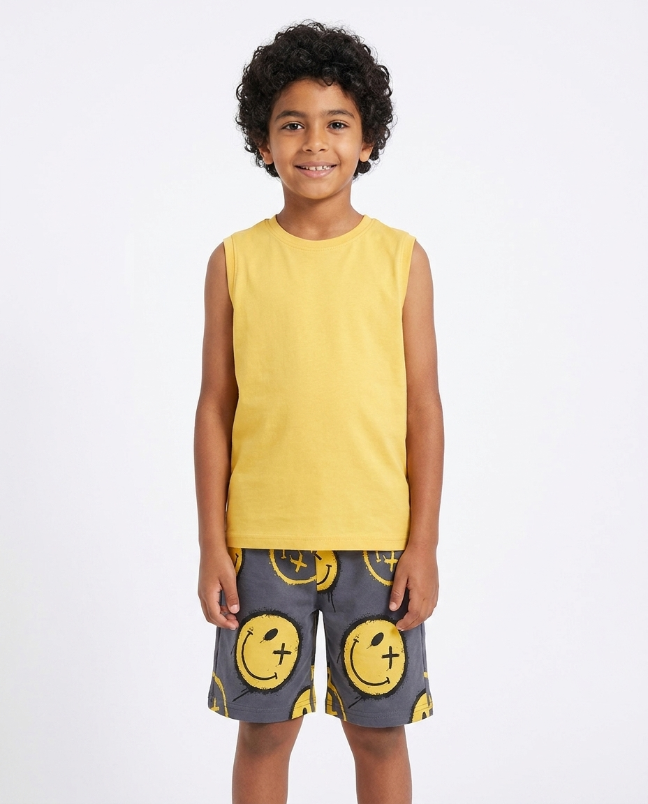 Boys Printed Summer Melton Short