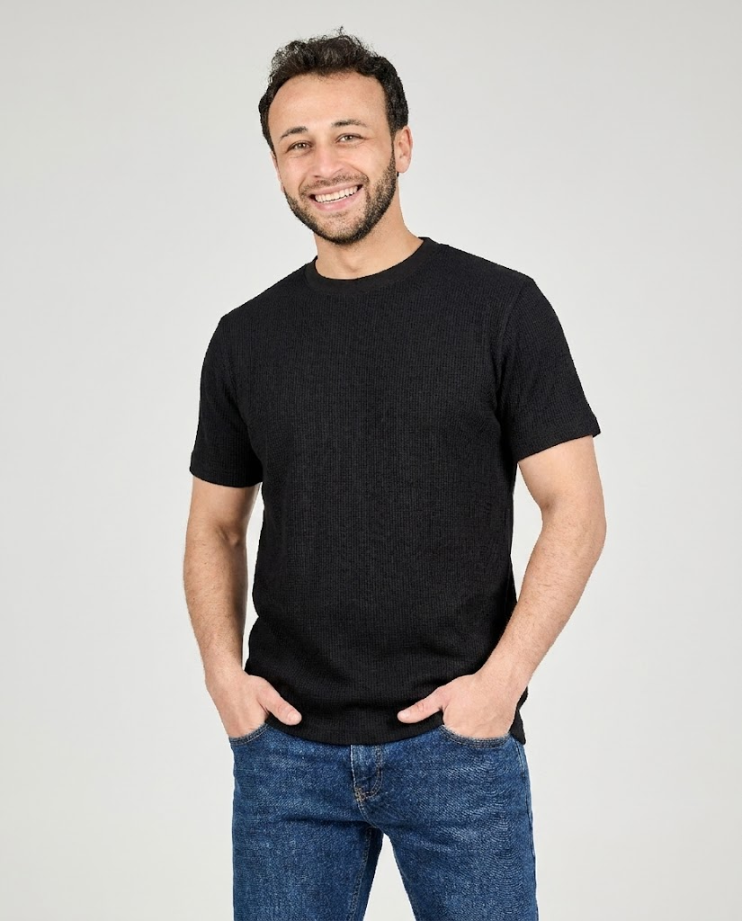 Men Pattern Thermal Half Sleeves T-shirt