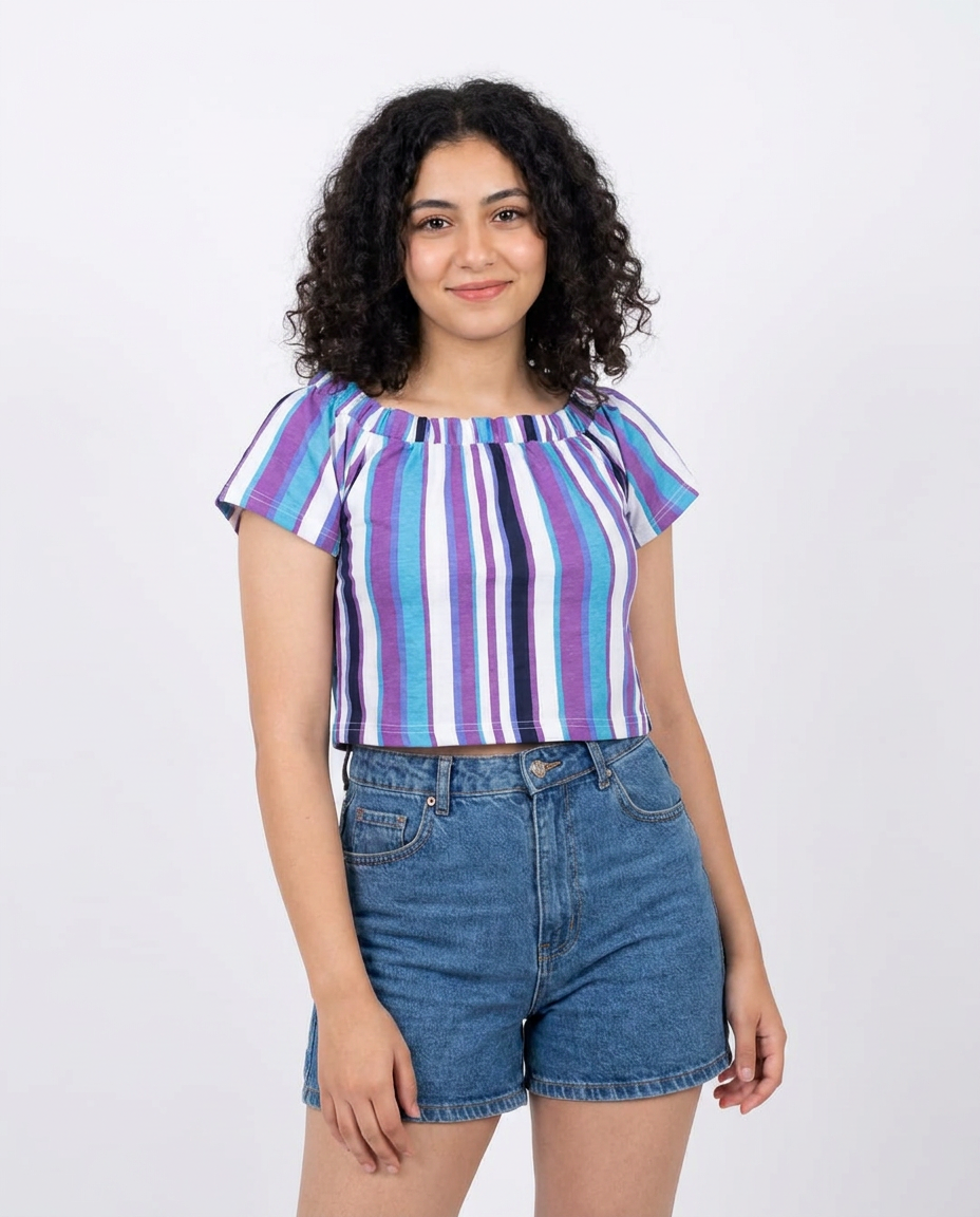 WOMEN STRIPPED SUMMER TOP