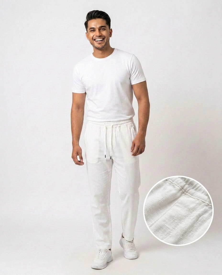 Men Casual Linen Pant