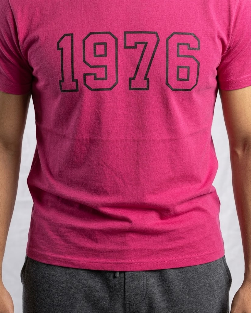 MEN PRINTED 1976 HALF SLEEVES T-SHIRT