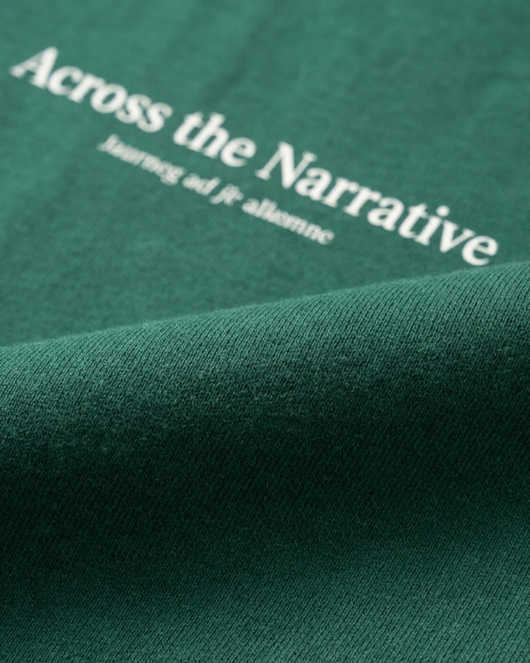 MEN PRINTED T-SHIRT ACROSS THE NARRATIVE