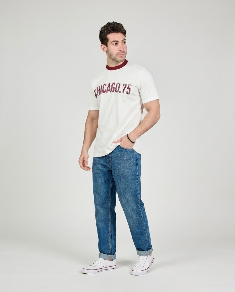 MEN PRINTED CHICAGO75 SHORT SLEEVES T-SHIRT