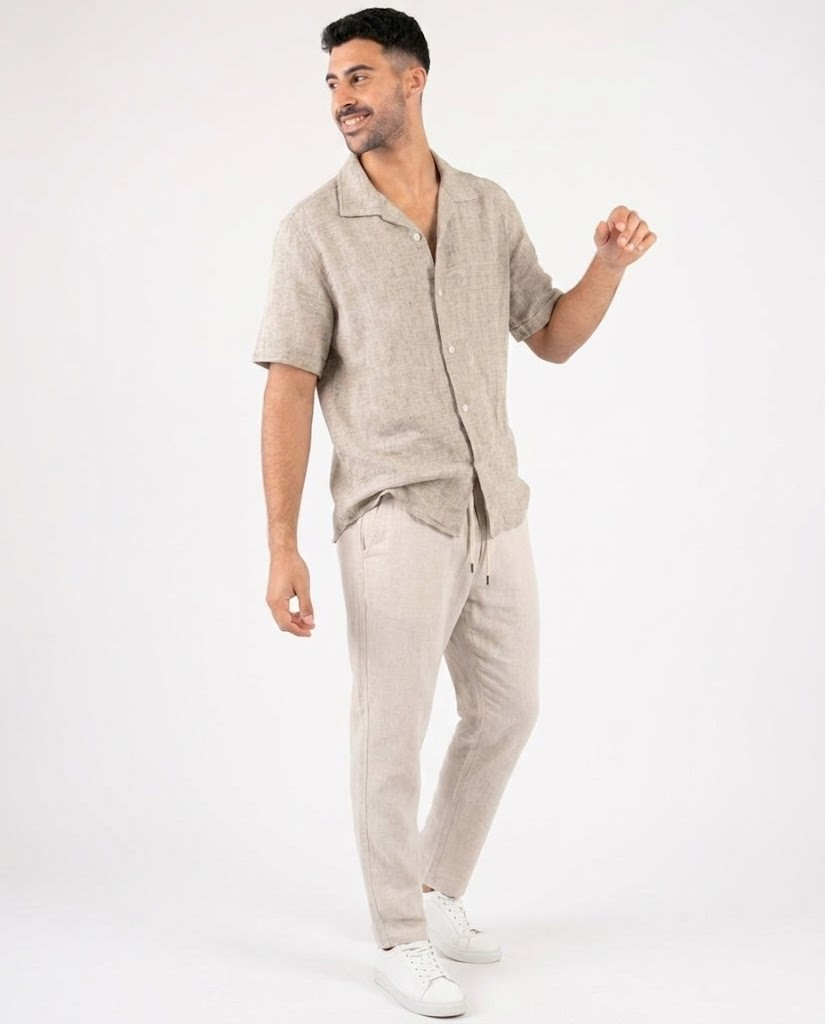 Men Smart Fit Half-Sleeve Tennis Casual Shirt