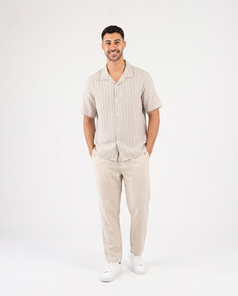 Men Smart Fit Half-Sleeve Tennis Casual Shirt