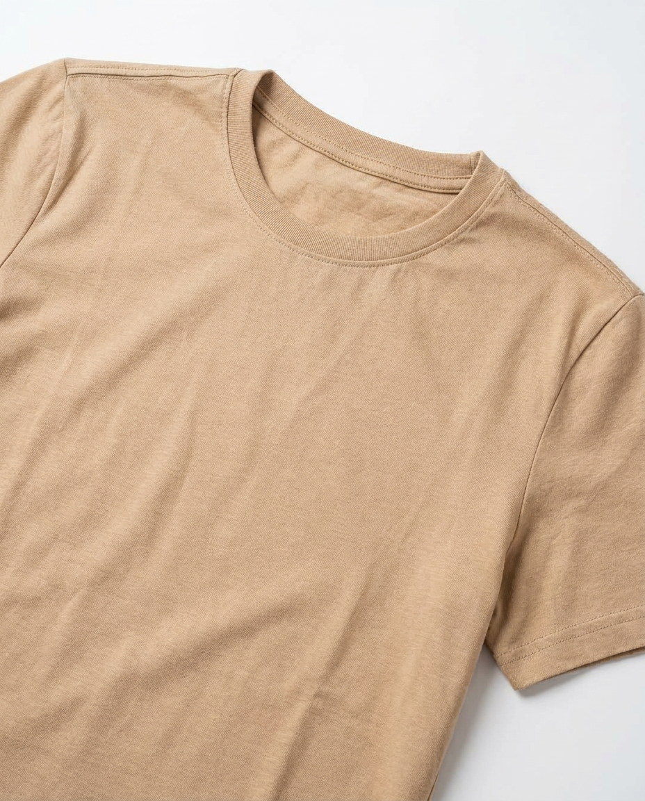 Plain Half-Sleeves Men T-Shirt Round Neck