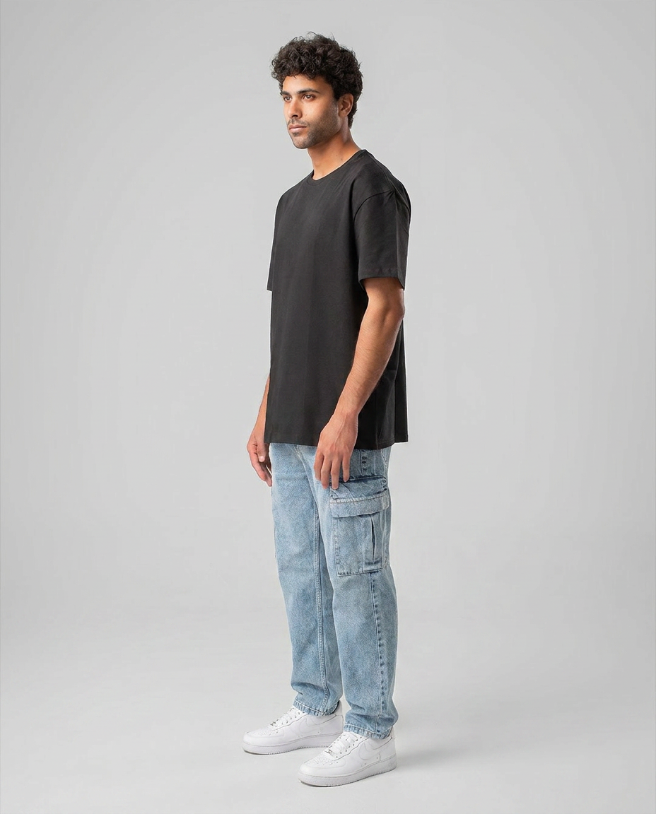 Oversized Men Plain T-Shirt