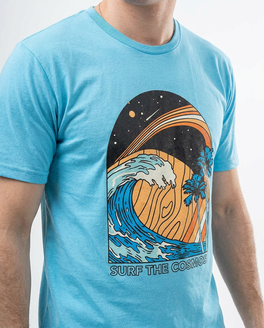 Short Sleeves Mens Printed T-shirt