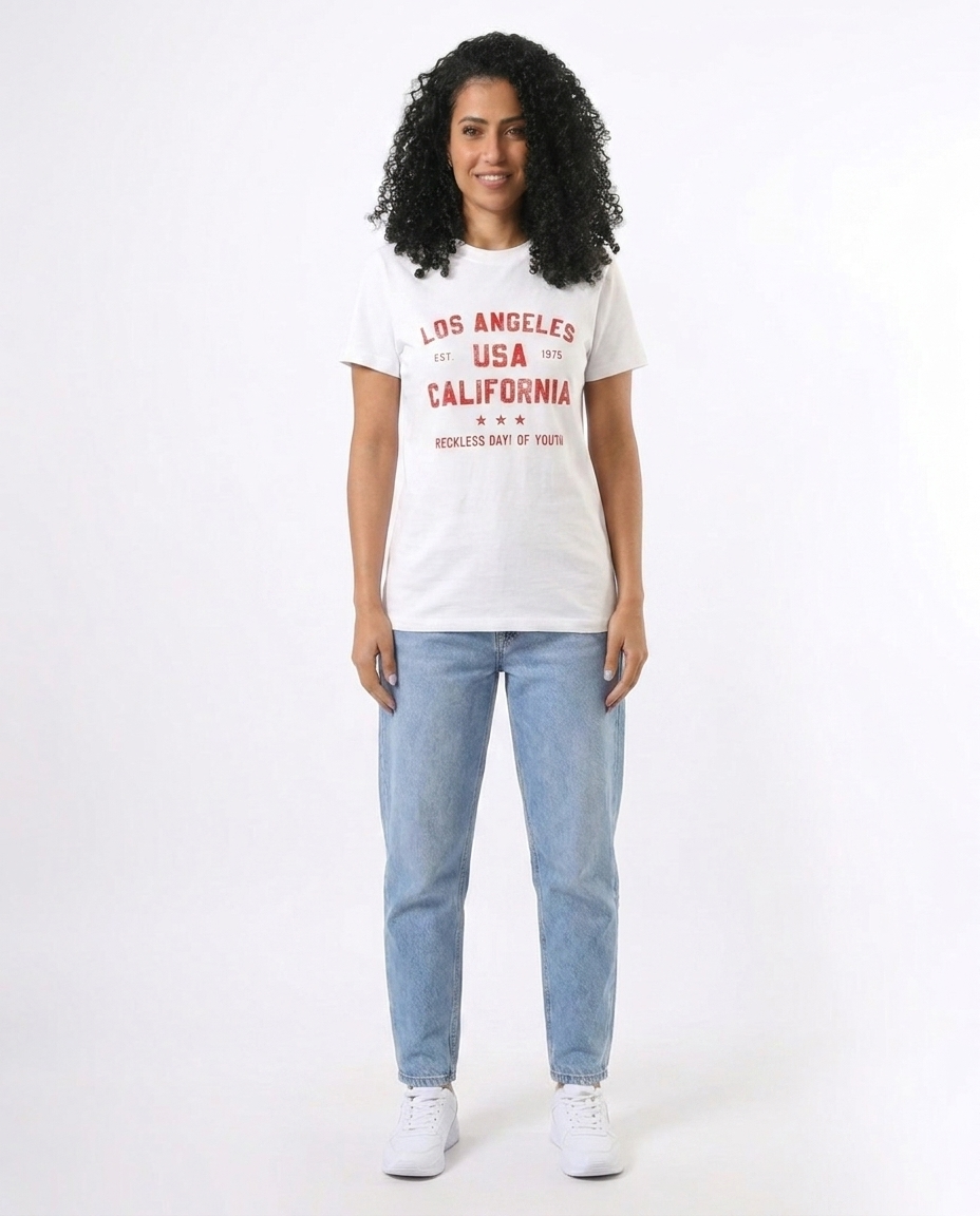 Women Printed Half Sleevs T-Shirt