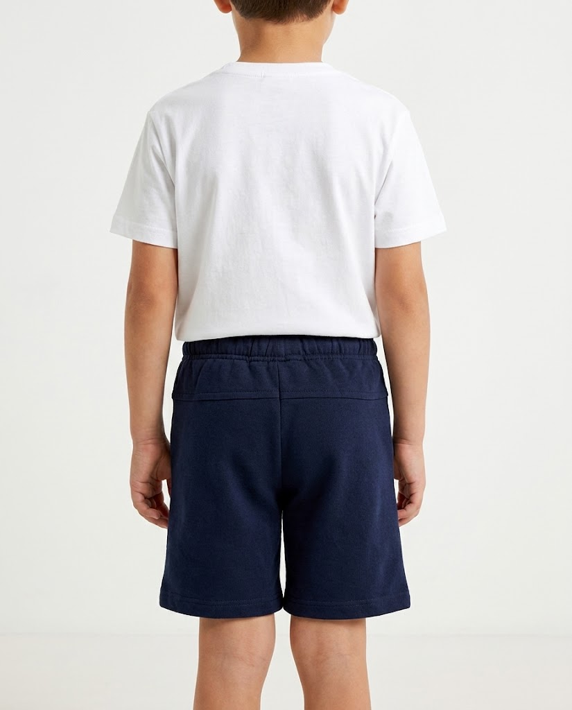 Boys Plain Summer Melton Short
