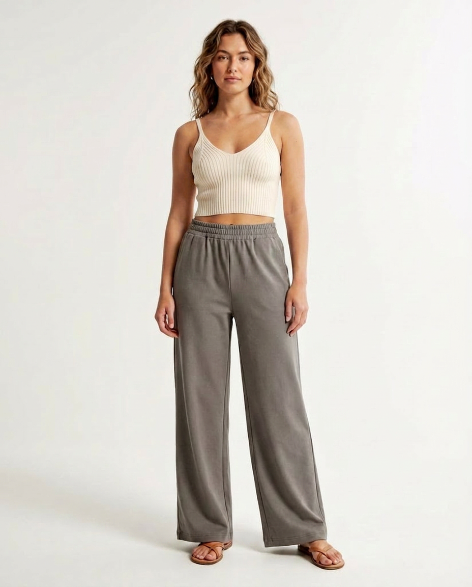 Relaxed Summer Melton Pants