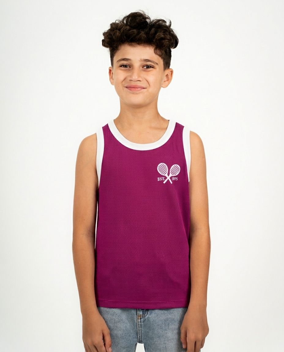Boys Sleeveless Printed T-shirt