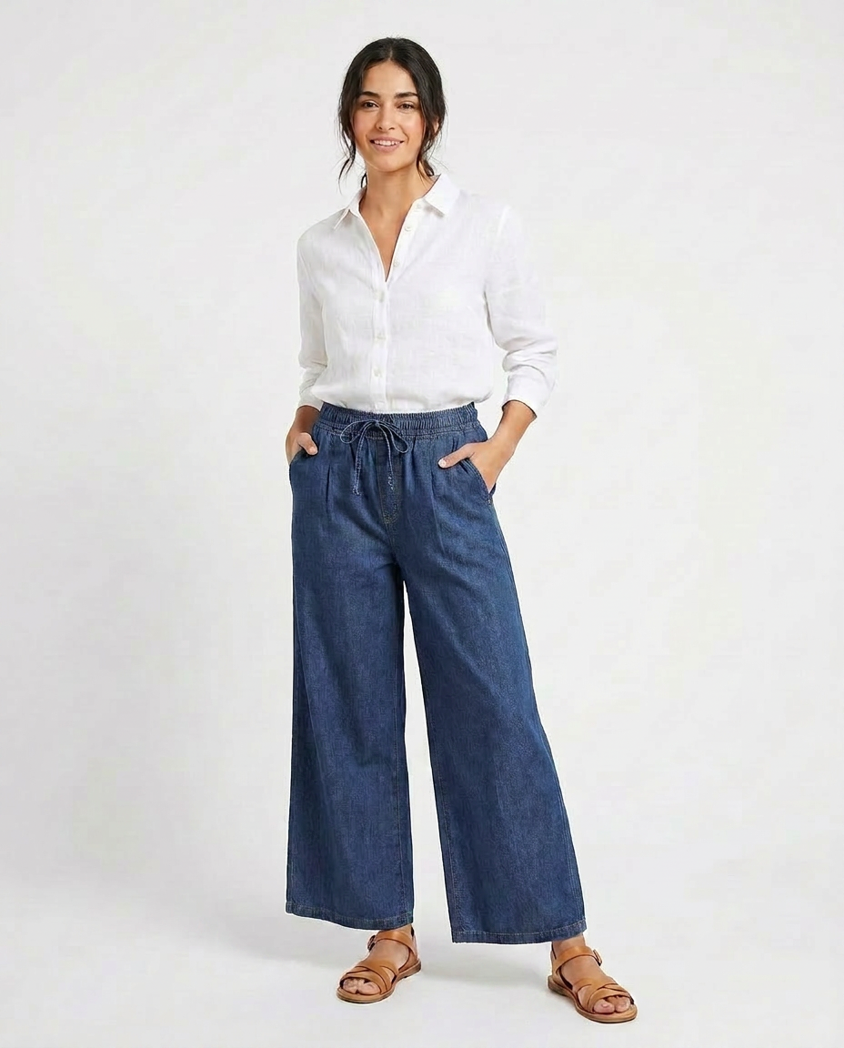 Women Jeans Pant Wide Leg