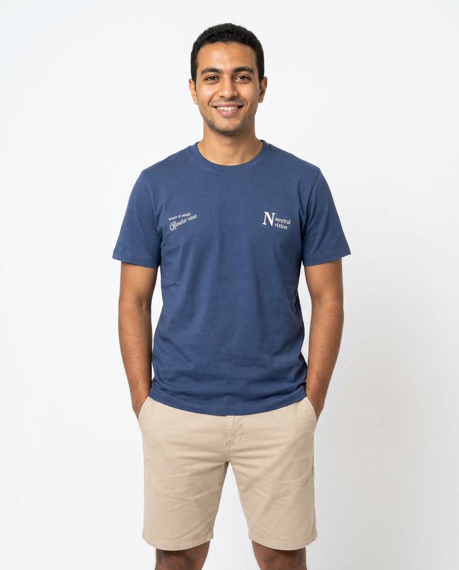 Men Printed Neutral Half Sleeves T-shirt