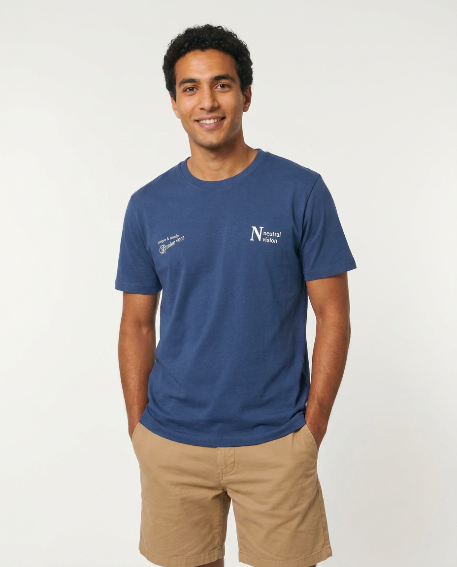 Men Printed Neutral Half Sleeves T-shirt