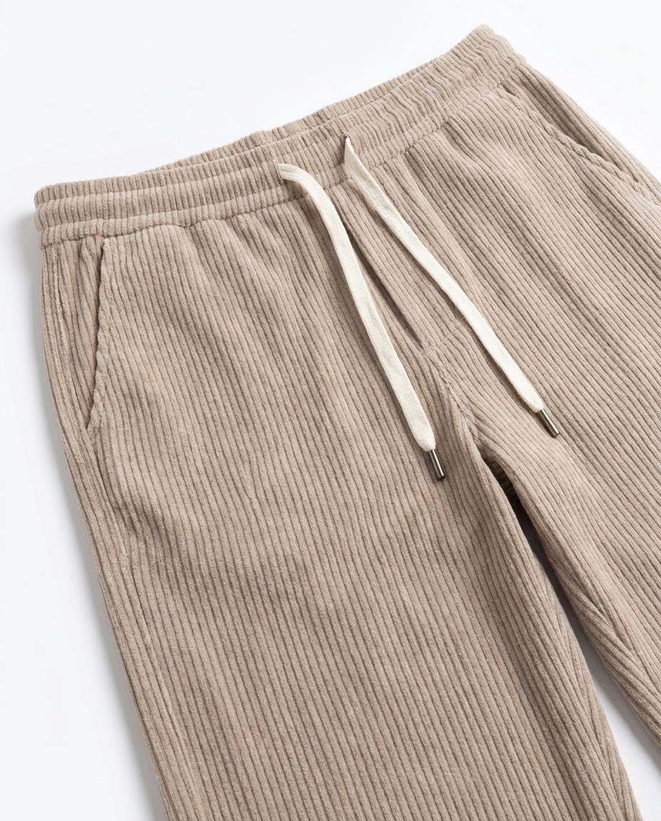 Men Jaqured Wide Leg Sweat Pant