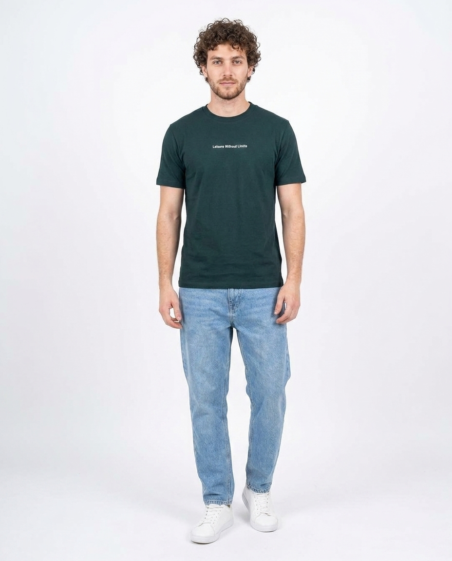 Men Printed Go Wher Half Sleeves T-shirt