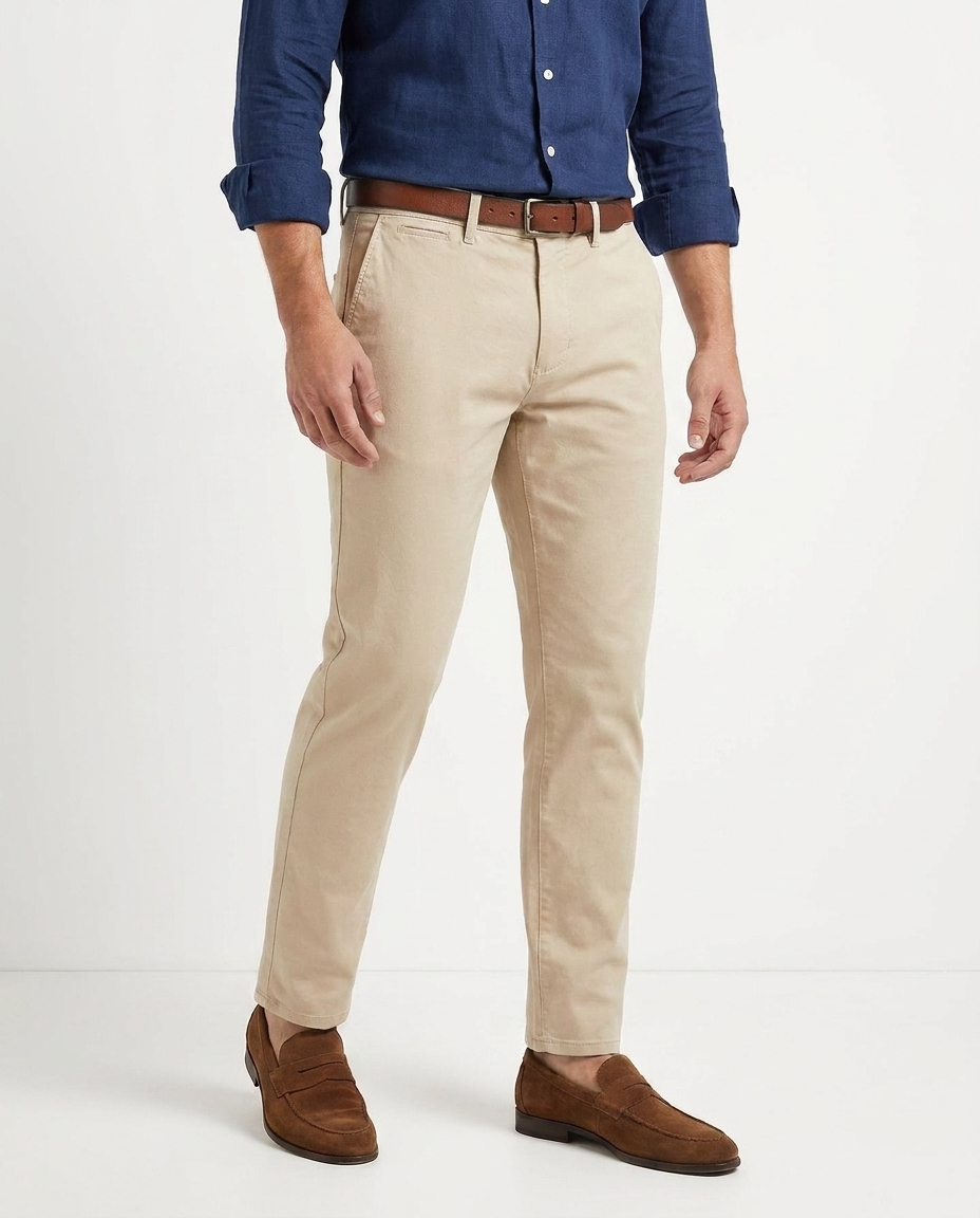 Men Gabardine Pant Regular Fit