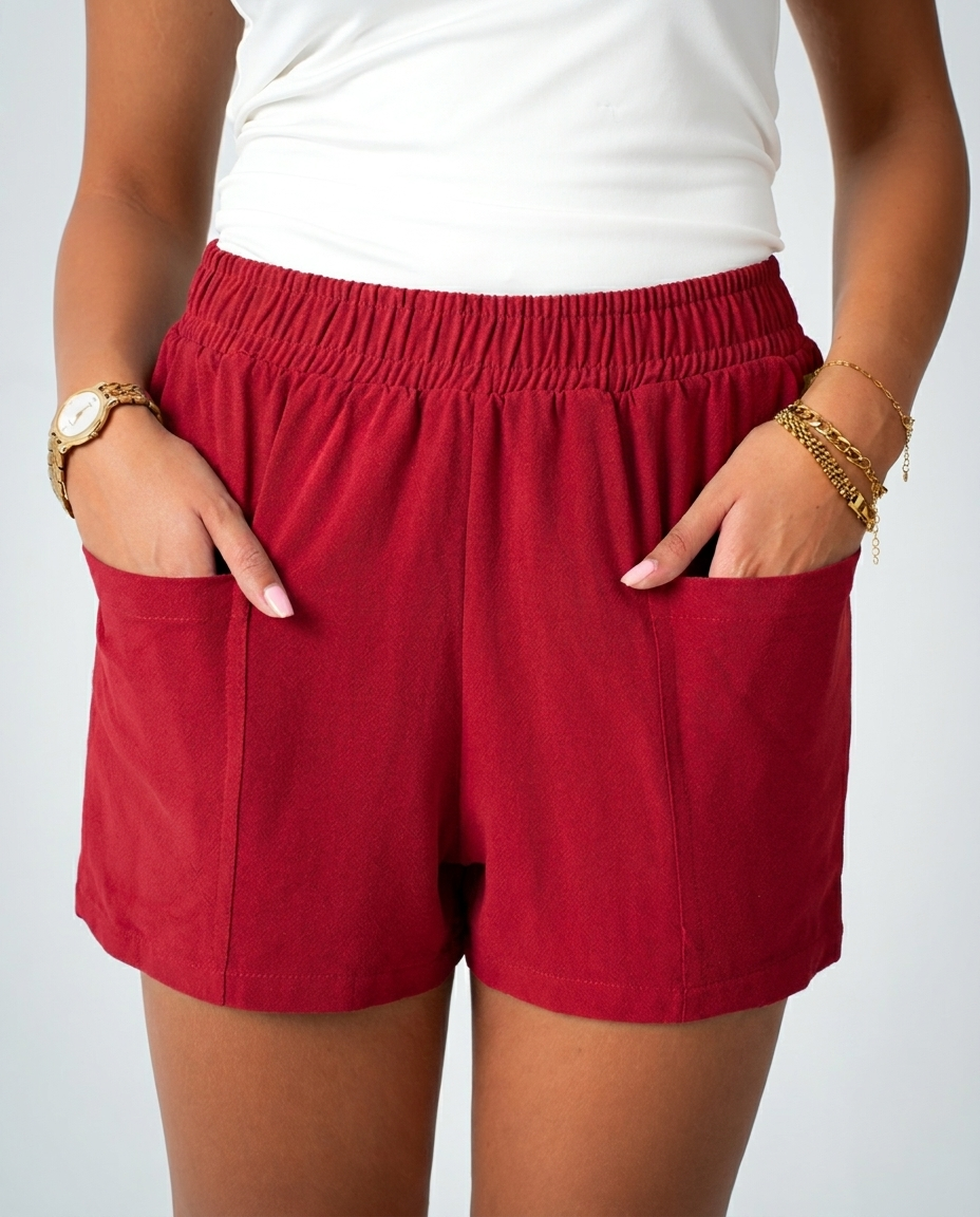 Womens Linen Shorts