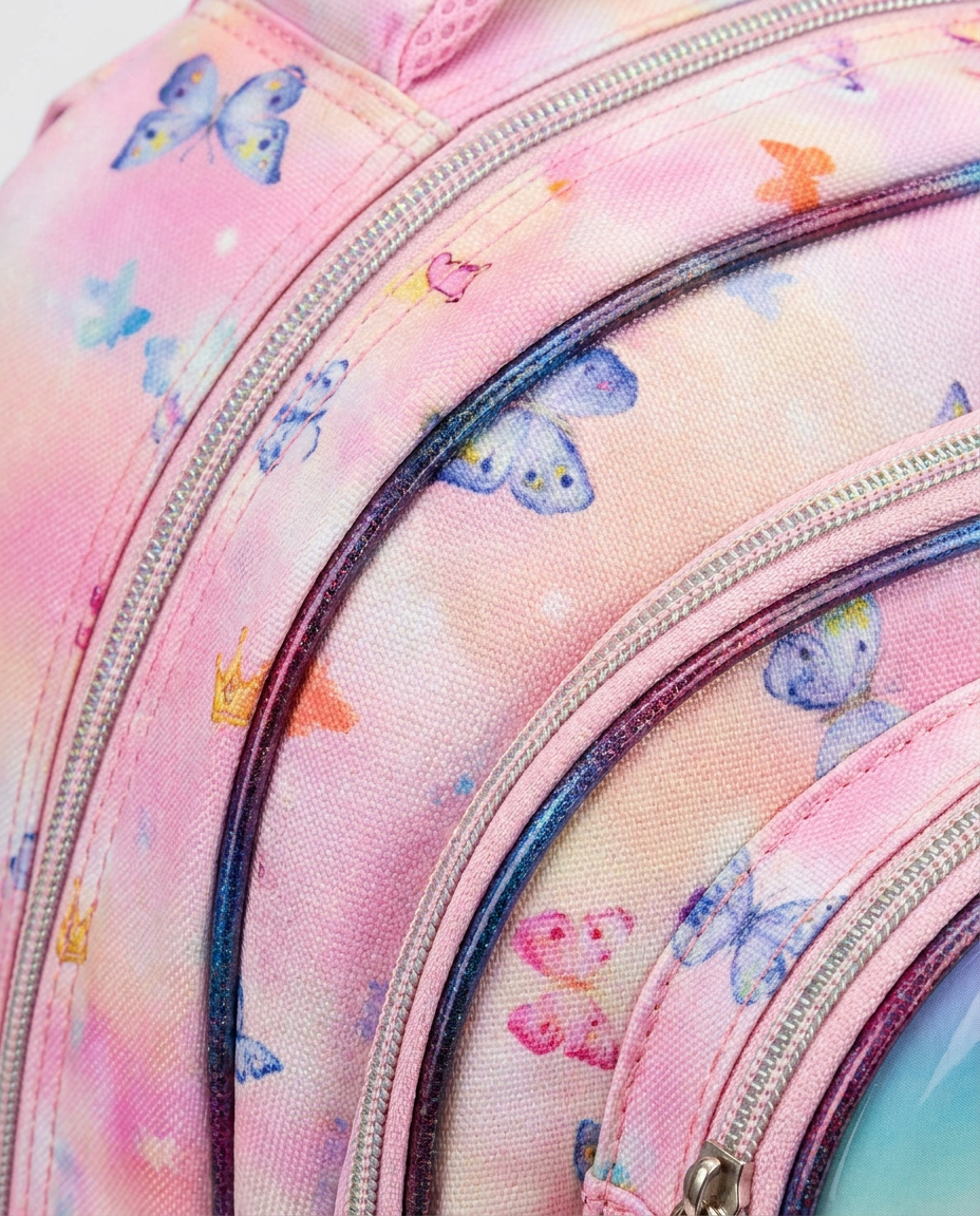 Pink Unicorn School Bag Set with Lunch Bag & Pencil Case