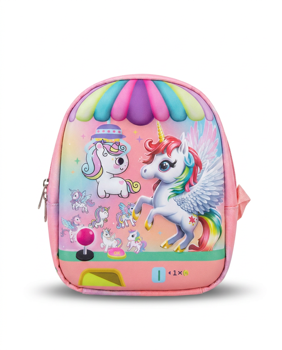 Girls Unicorn 3Piece School Backpack