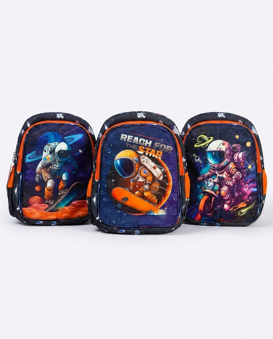 Space Astronaut School Backpack 3 Face Designs