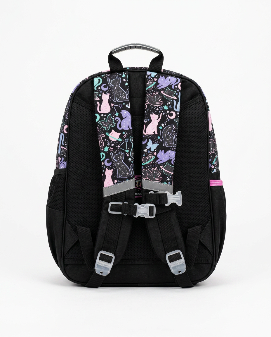 Glitter Cat School Backpack