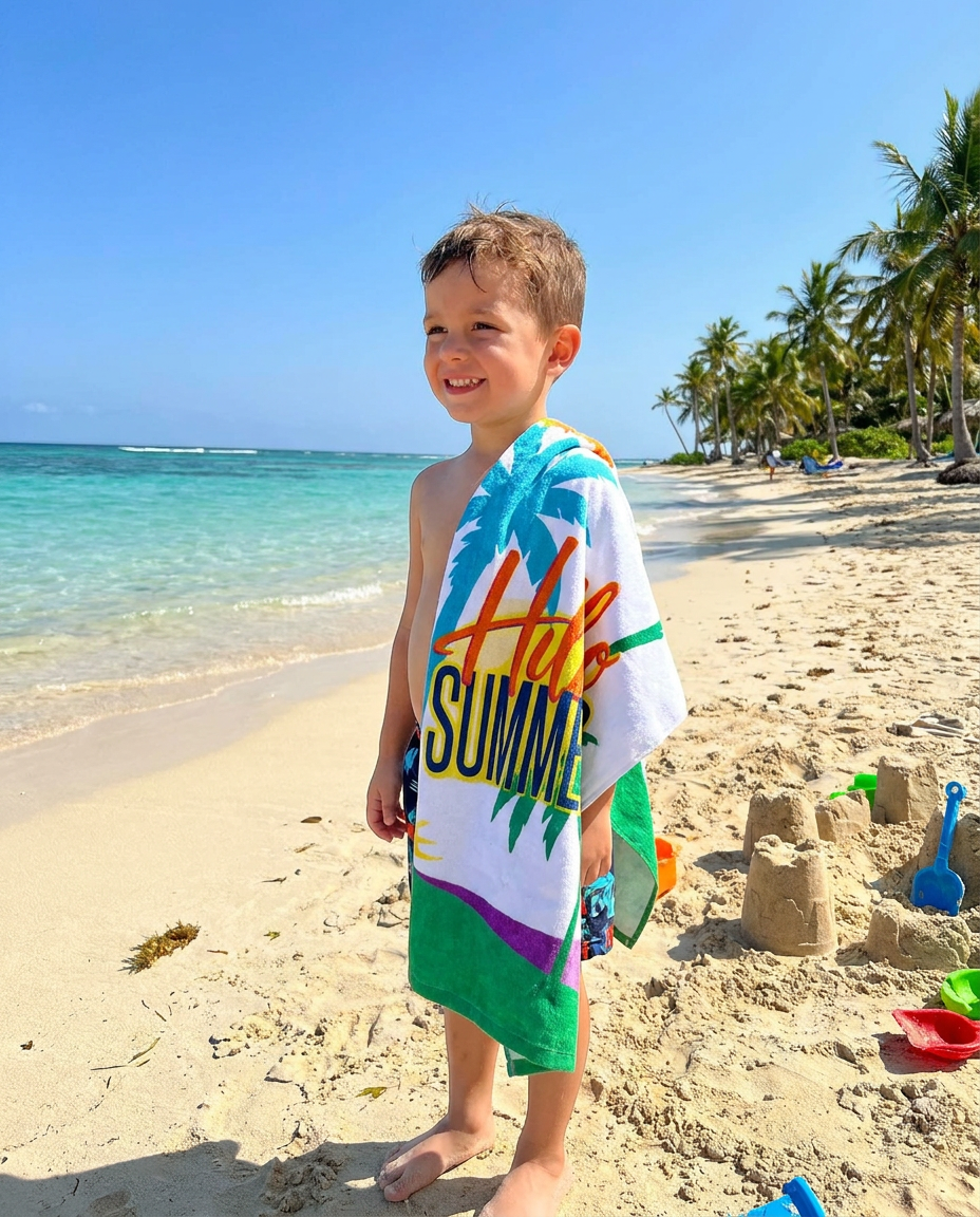 Kids Printed Sea Towel