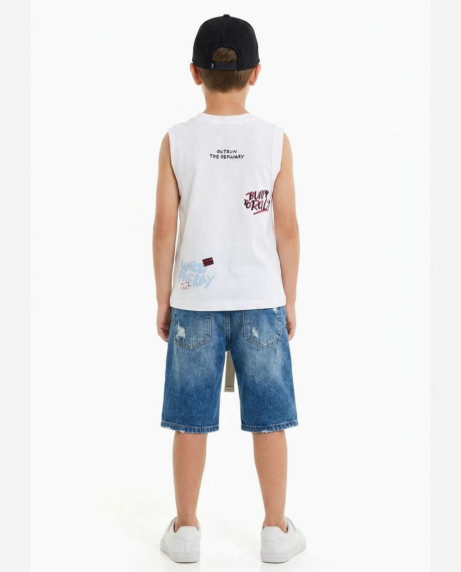 Boys Printed Play Law Cut T-shirt