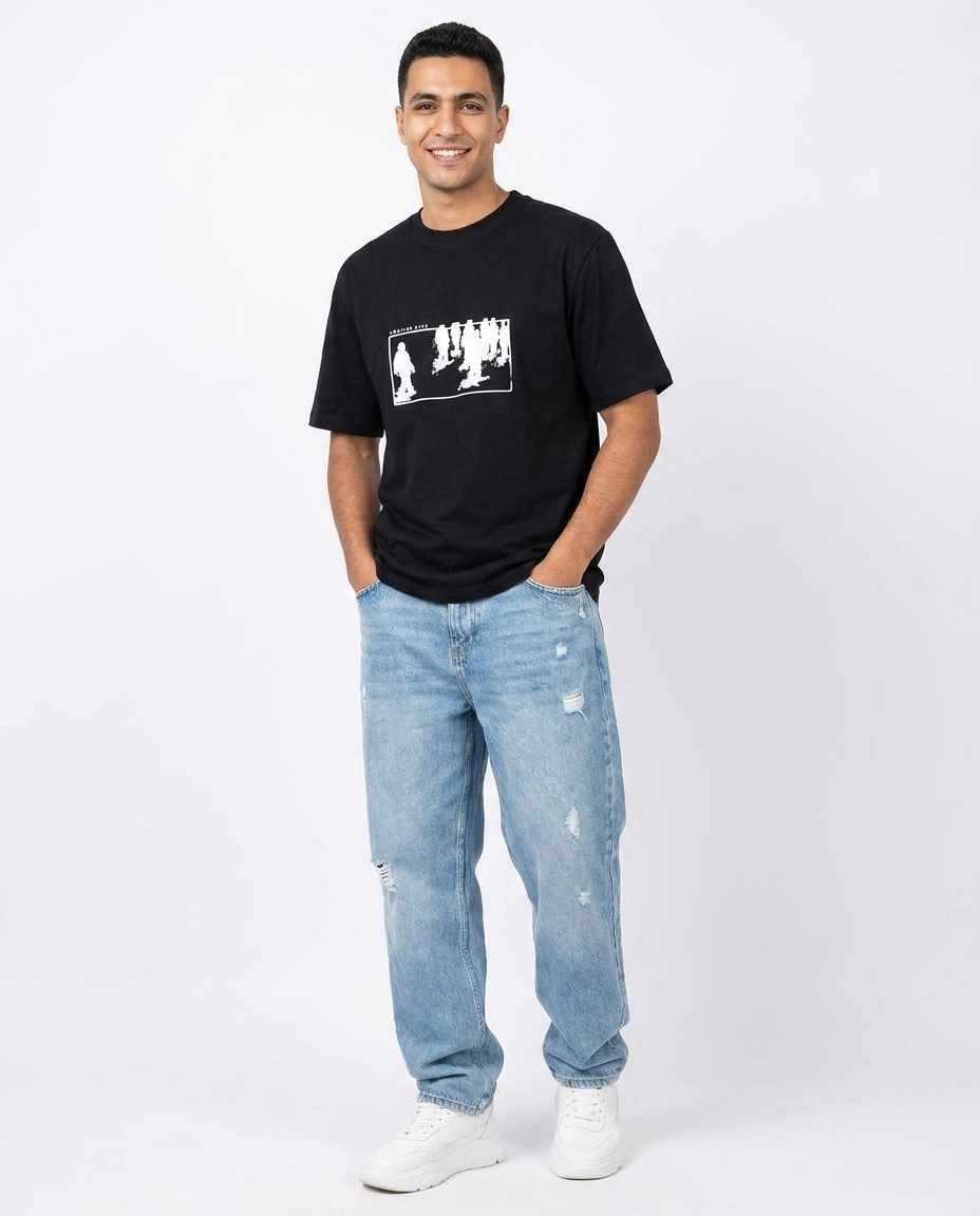 Men Printed Half Sleeves T-Shirt
