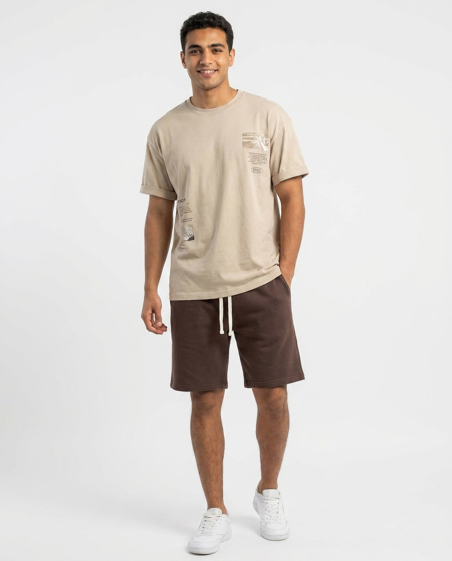 Men Summer Melton Short