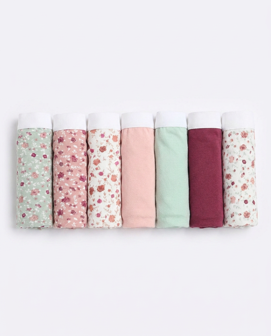 Women Plain Underwear Daily Pack 7pcs