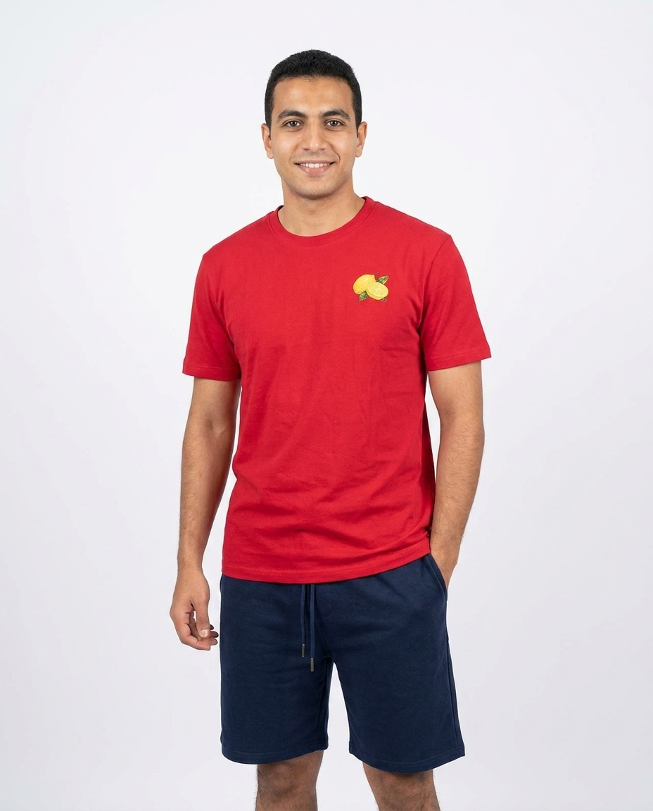 Men Printed Half Sleeves Pyjama W/short