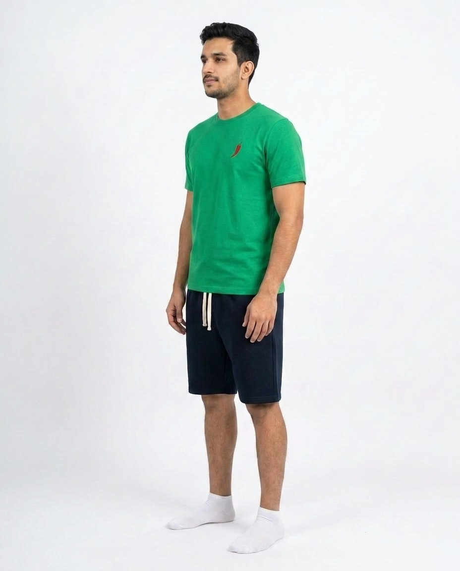 Men Printed Half Sleeves Pyjama W/short