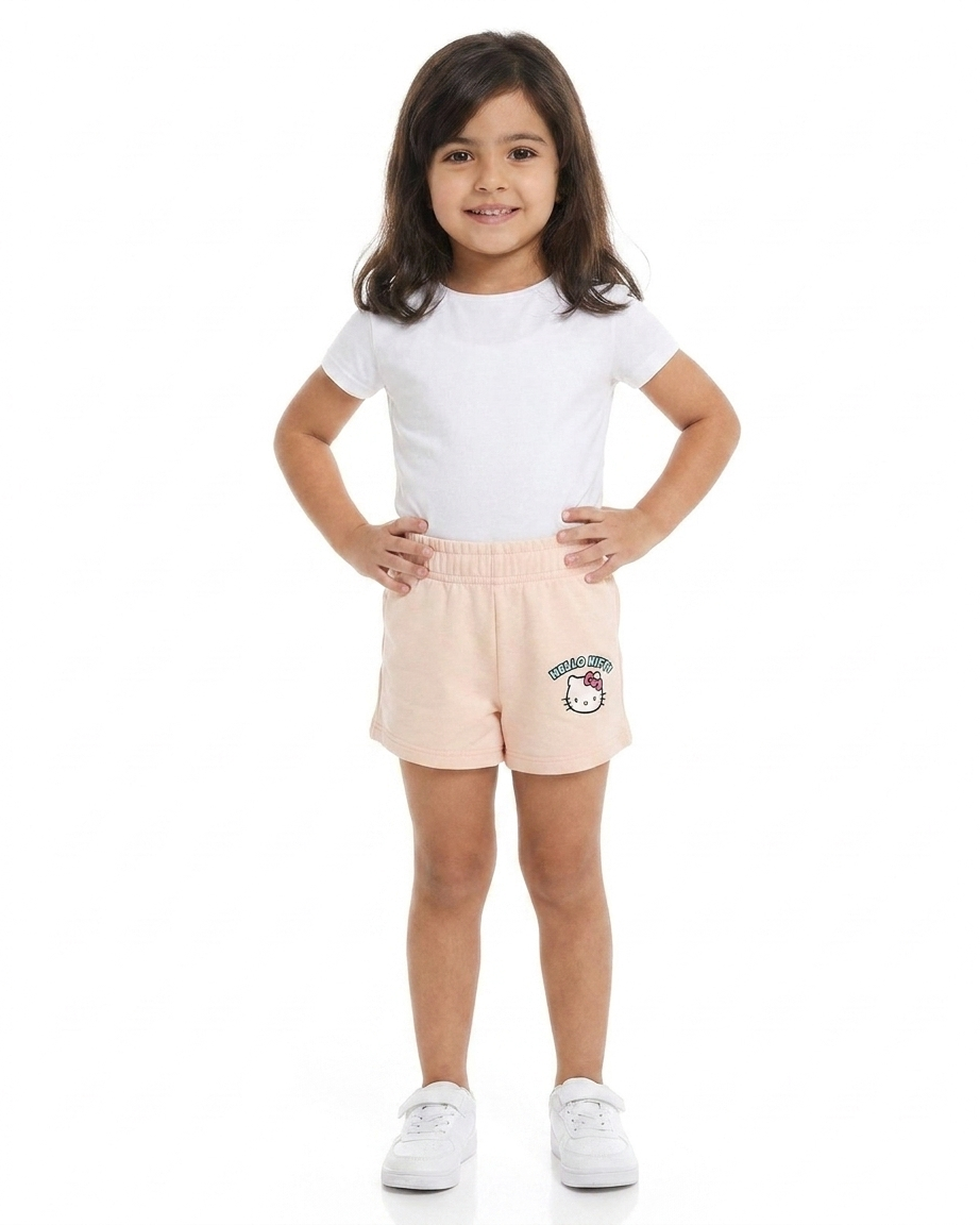 Girls Printed Summer Melton Short