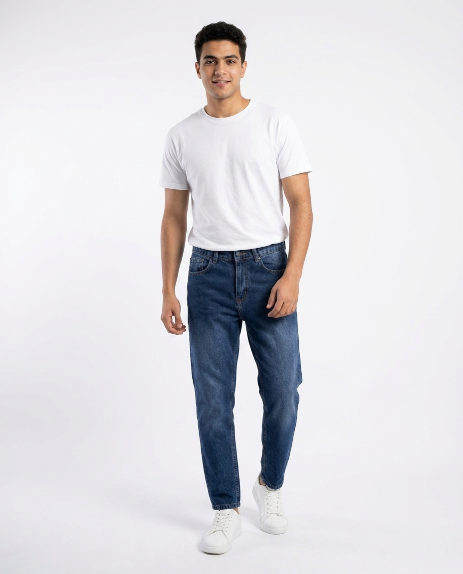 Men Jeans Pant Loose Fit W/5 Pockets