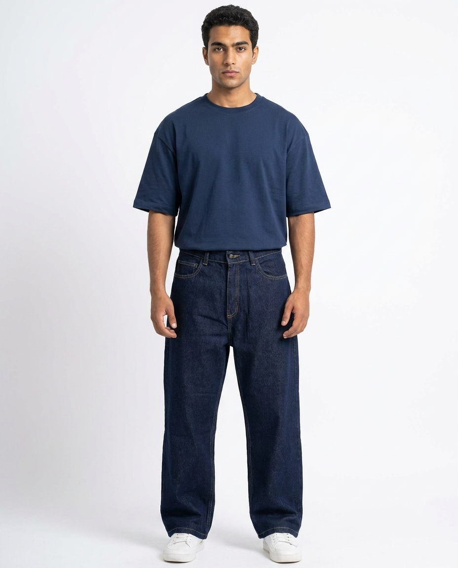 Men Jeans Pant Baggy Fit W/5 Pocket
