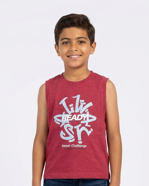 Boys Printed Cut T-shirt