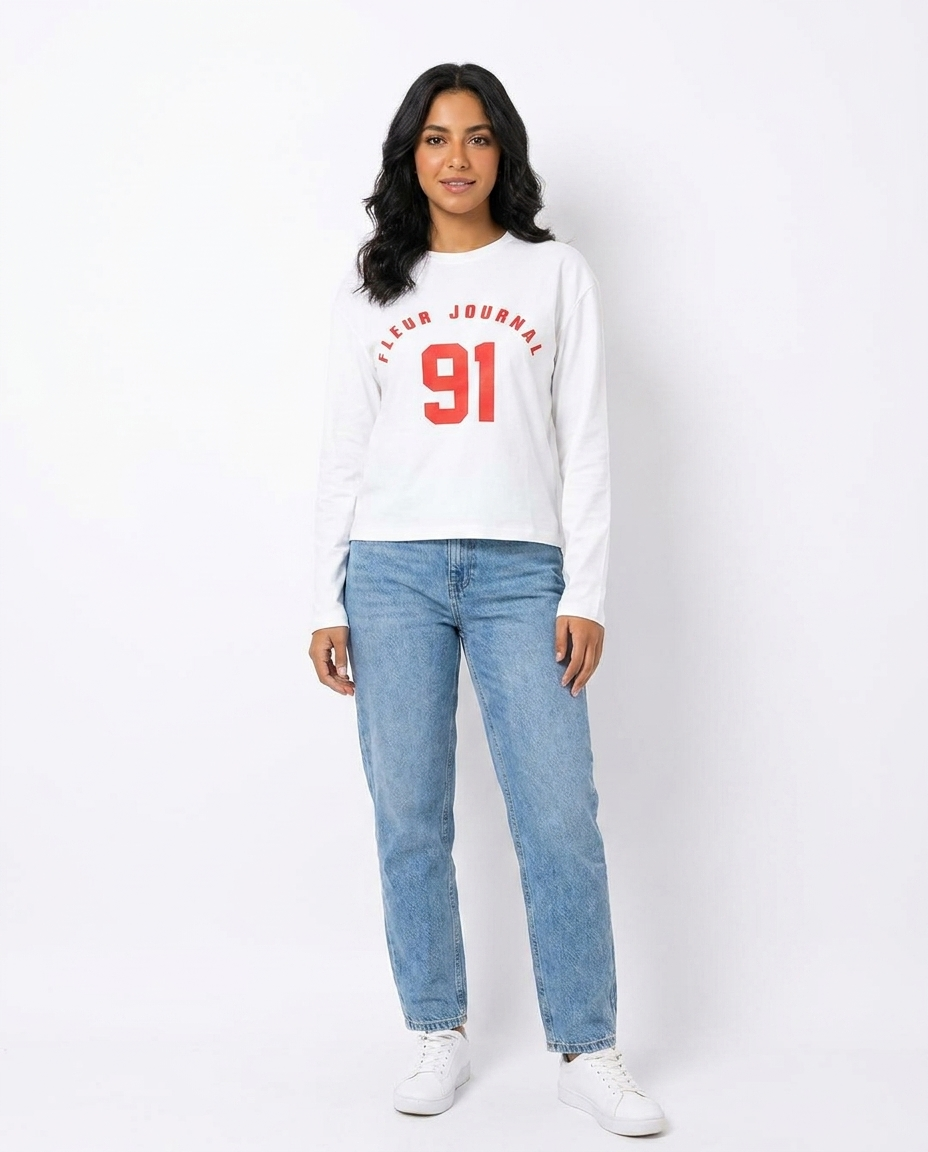 Women Printed Long Sleeves T-shirt
