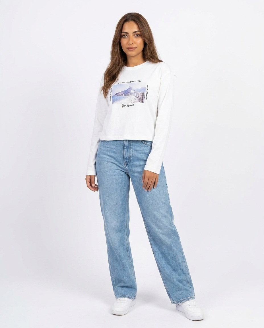 Women Printed Long Sleeves T-shirt