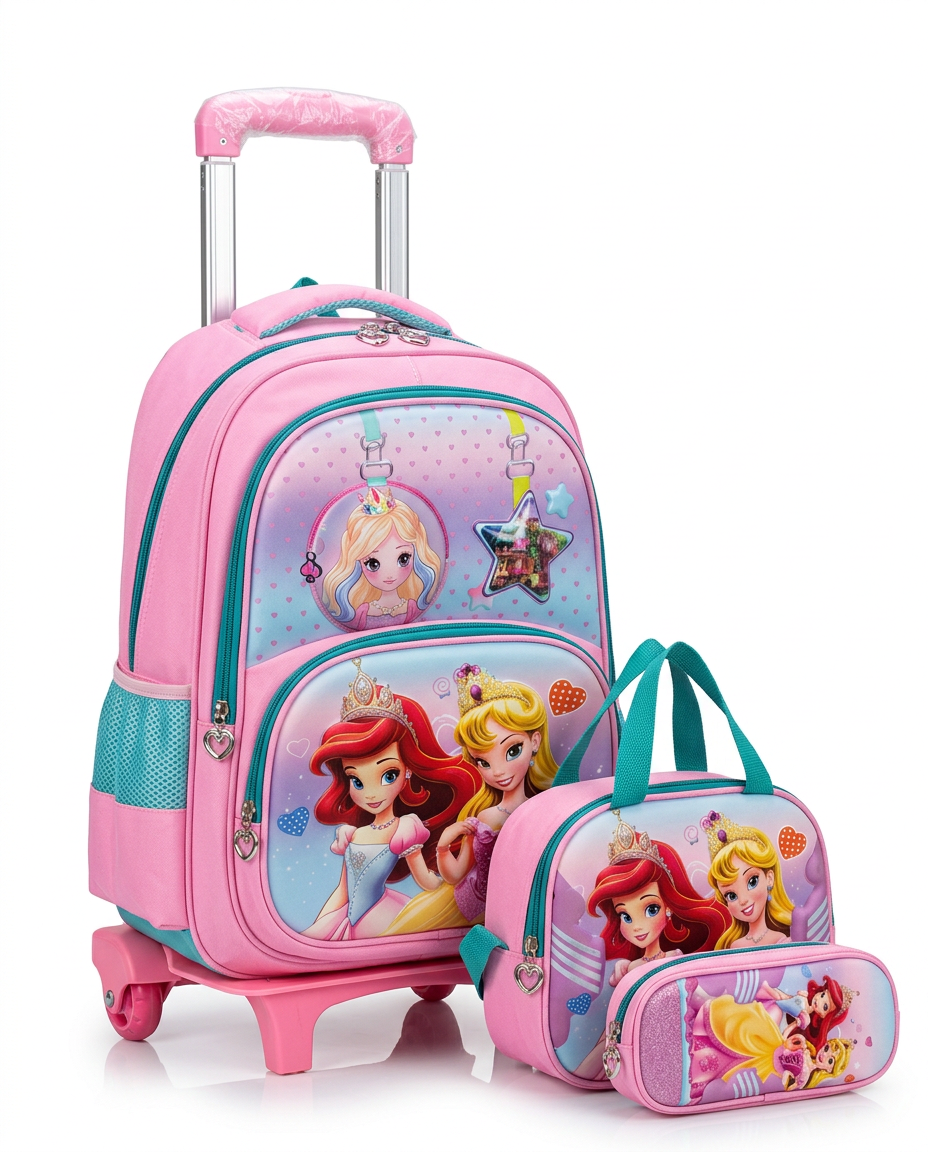 Trolly School Bag 4Pc