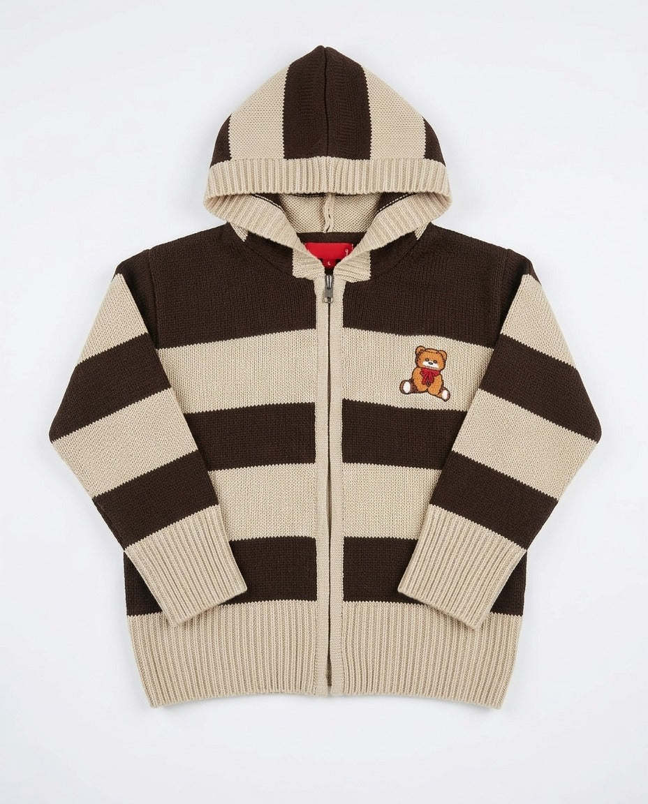 Girls Stripped Hoodie Pullover G09