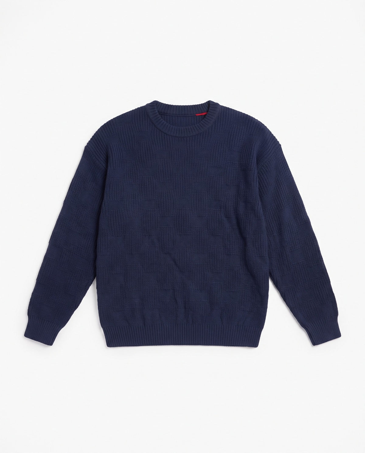 Men Jaqured Mohair Pullover