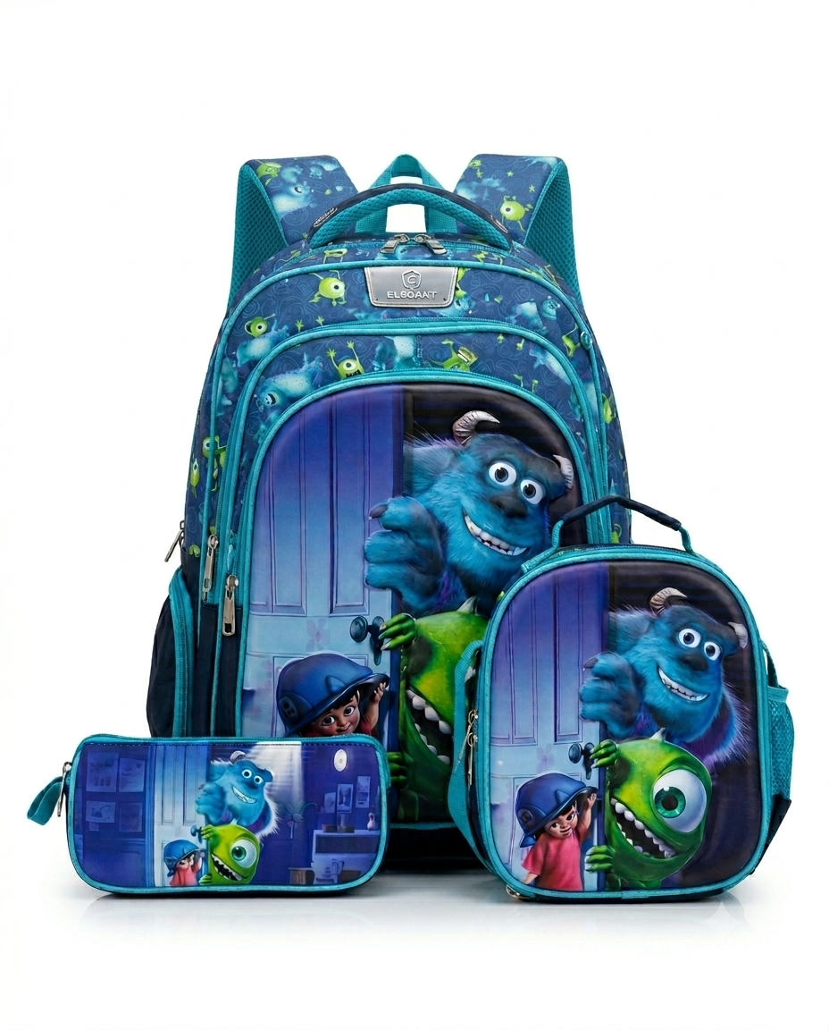 School Backack 3Pc