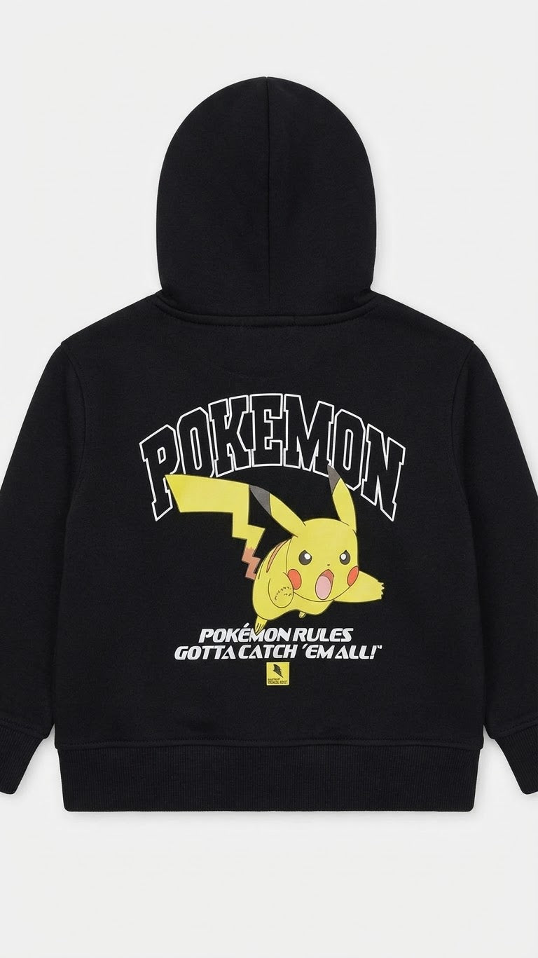 Boys Hodded Printed Pokemon Sweatshirt