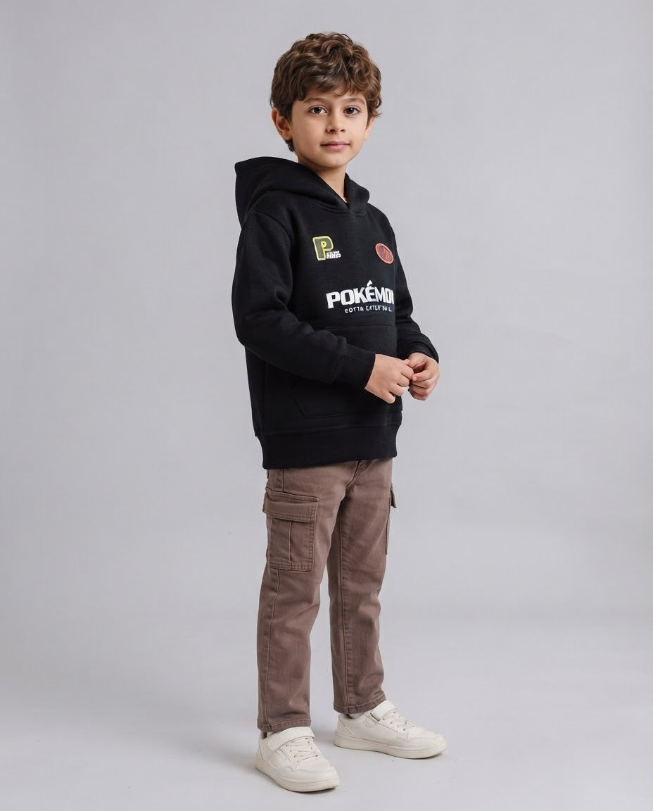 Boys Hodded Printed Pokemon Sweatshirt