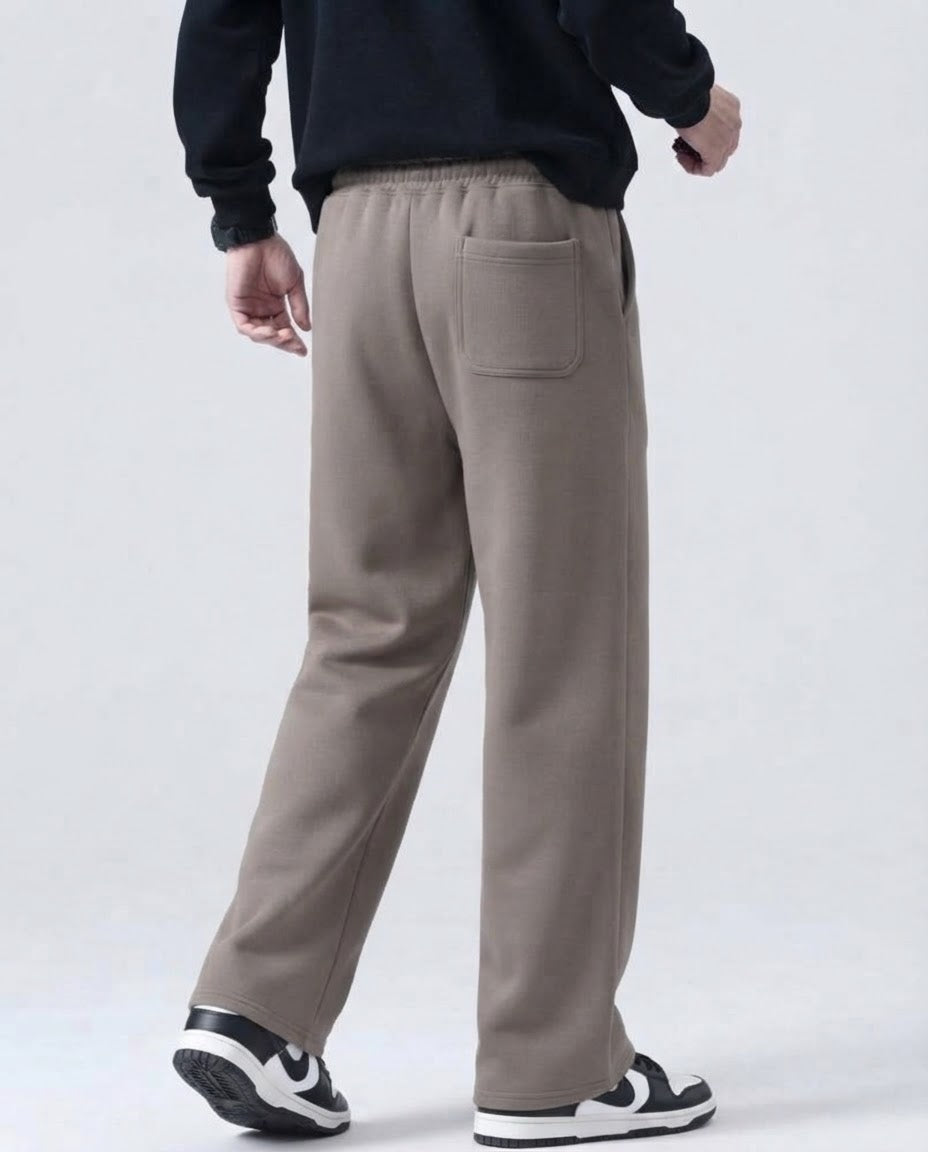 Men Plain Wide Leg Sweatpant